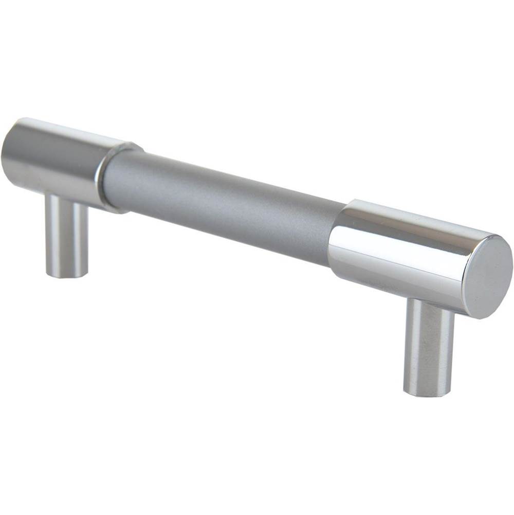 Colonial Bronze Cabinet, Appliance, Door and Shower Door Pull Hand Finished in Matte Satin Chrome and Matte Satin Chrome