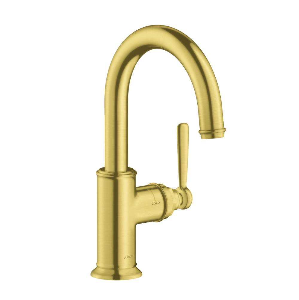 Axor Montreux Bar Faucet, 1.5 GPM in Brushed Gold Optic