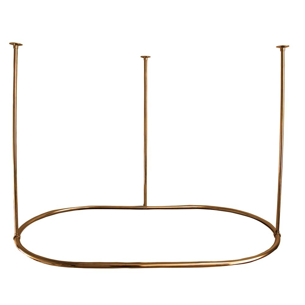 Barclay 60'' Oval Shower CurtainRing-Polished Brass