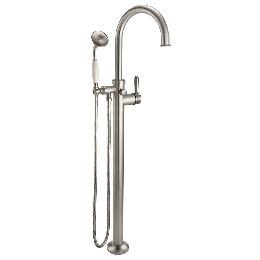 California Faucets Traditional Single Hole Floor Mount Tub Filler - Arc Spout
