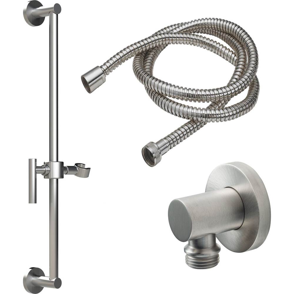 California Faucets Slide Bar Handshower Kit - Lever Handle with Round Base