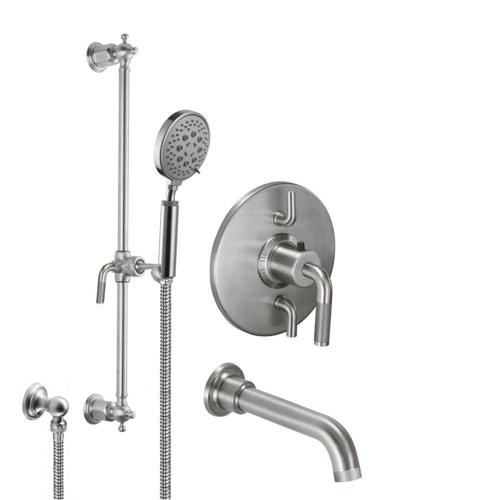California Faucets Descanso StyleTherm® 1/2'' Thermostatic Shower System with Handshower Slide Bar and Tub Spout