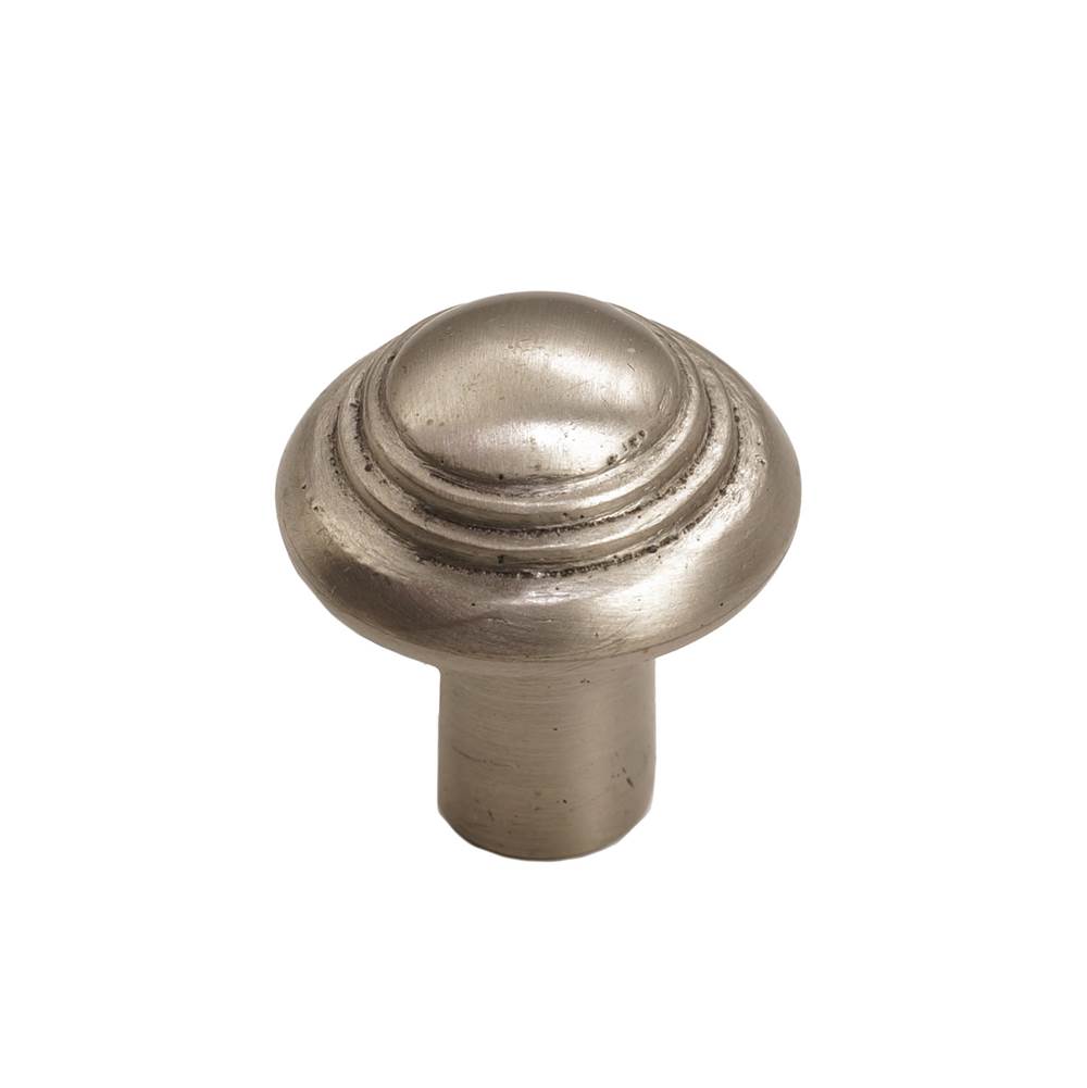 Coastal Bronze Button Round Knob, Platinum