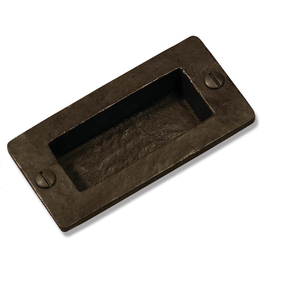Coastal Bronze Pocket Door Pull - 4'' - Square