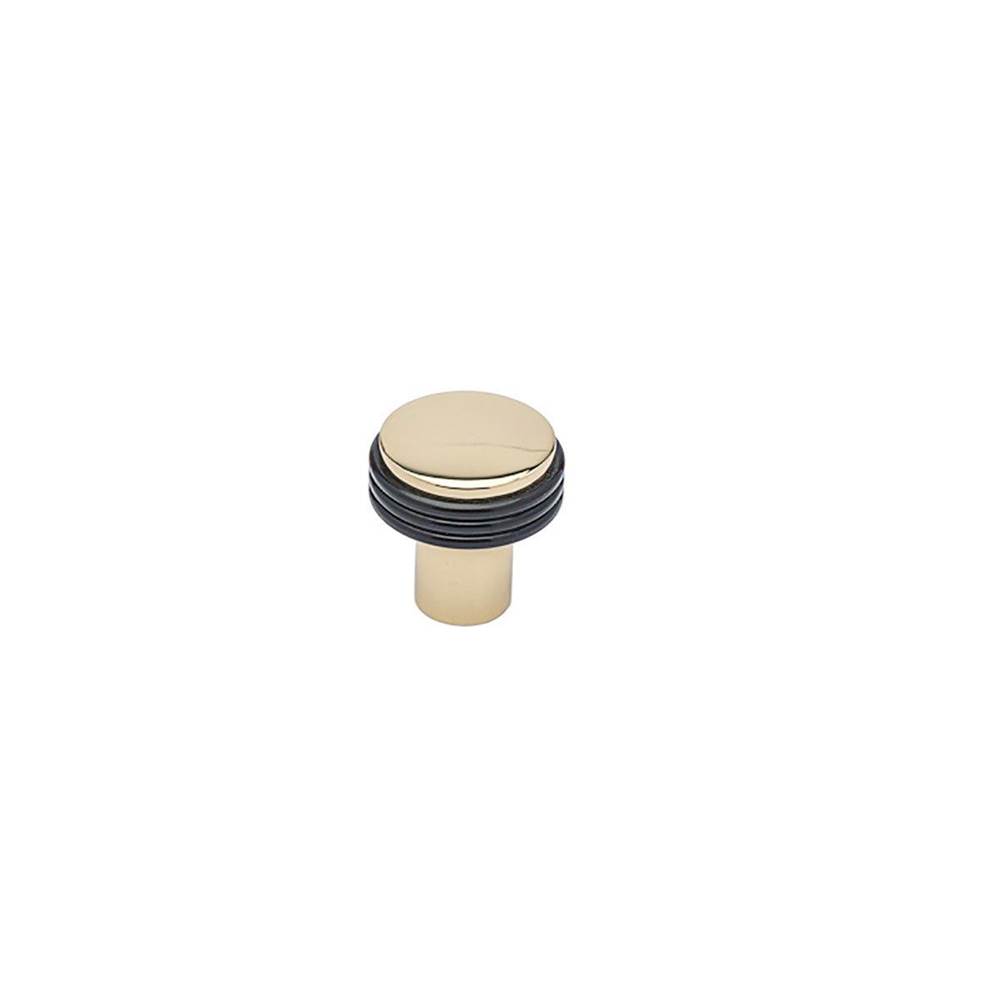 Colonial Bronze Cabinet Knob Hand Finished in Polished Nickel and Polished Bronze