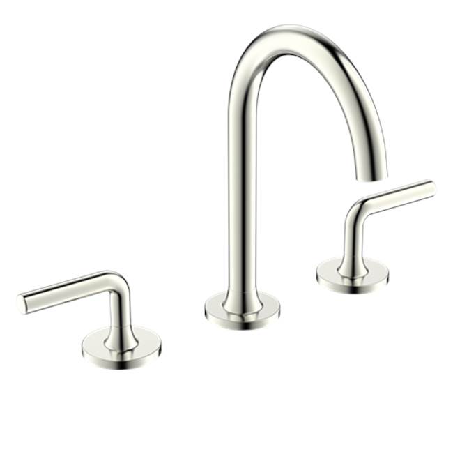 Crosswater London Taos Widespread Basin Faucet W/ Lever Handle & High Spout, Satin Nickel