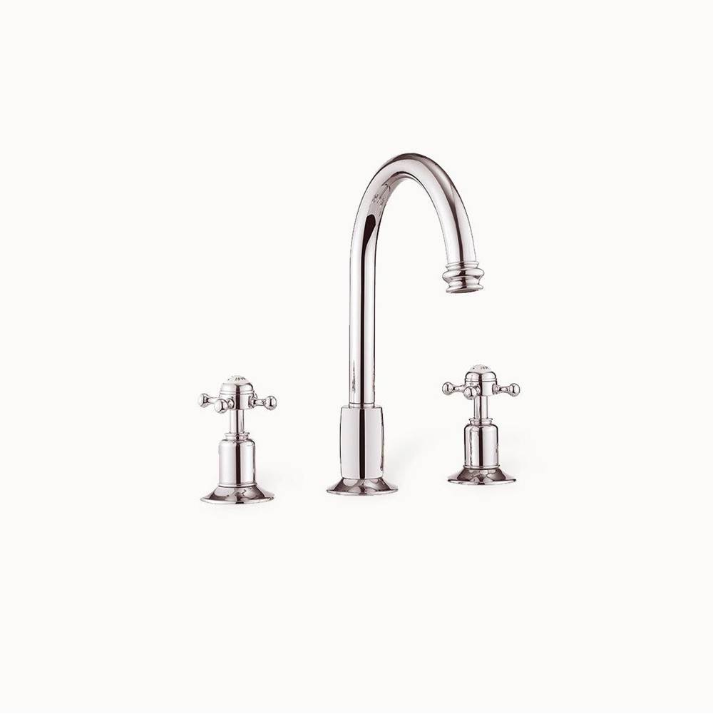 Crosswater London Belgravia Widespread Basin Faucet with Tall Spout and Cross Handles PN
