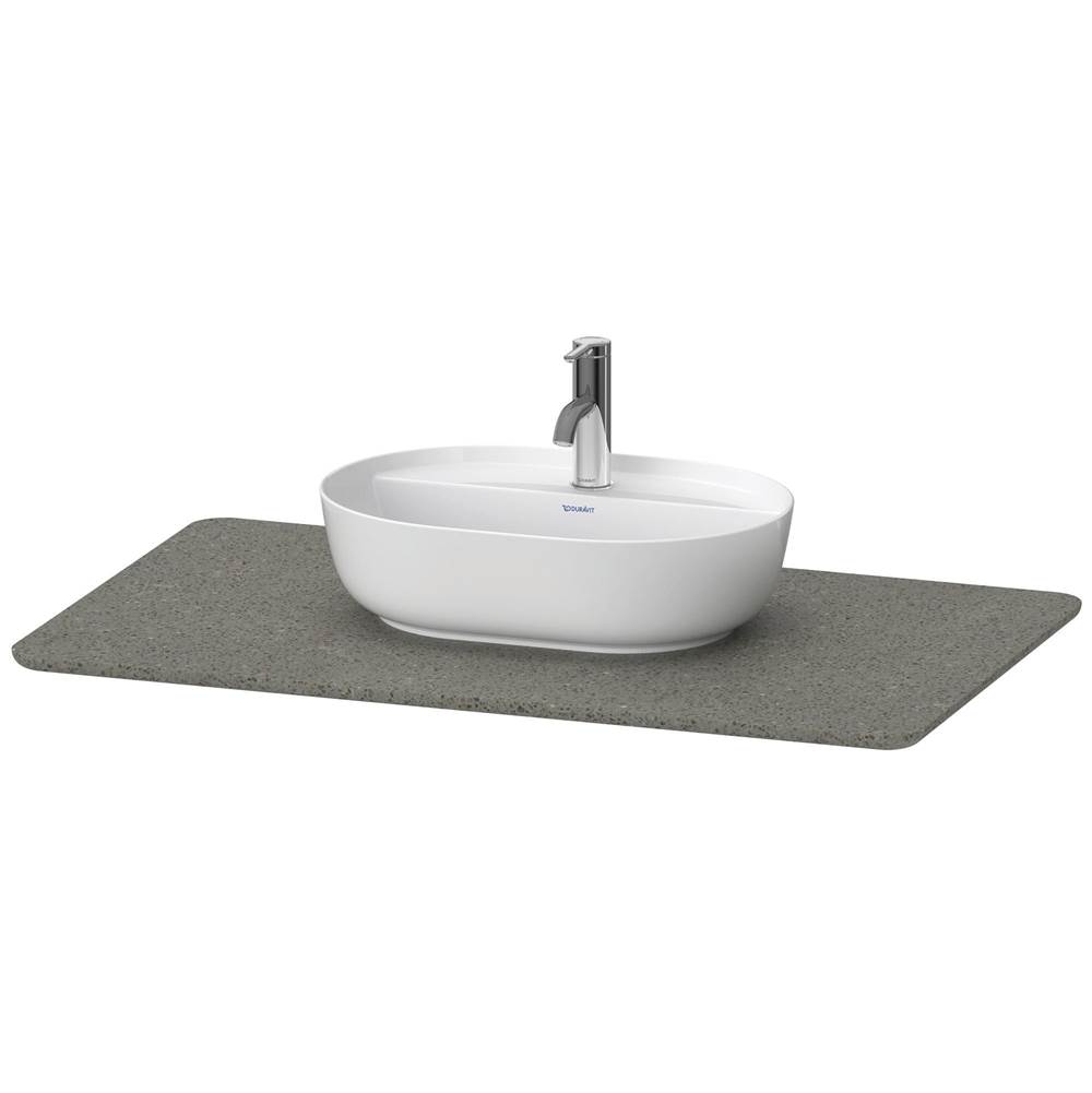 Duravit Luv Console with One Sink Cut-Out Gray
