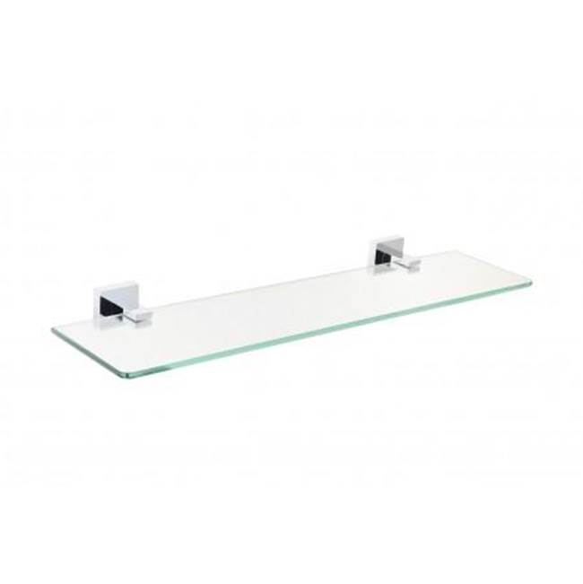 Kartners LONDON - 20-inch Glass Shelf-Titanium