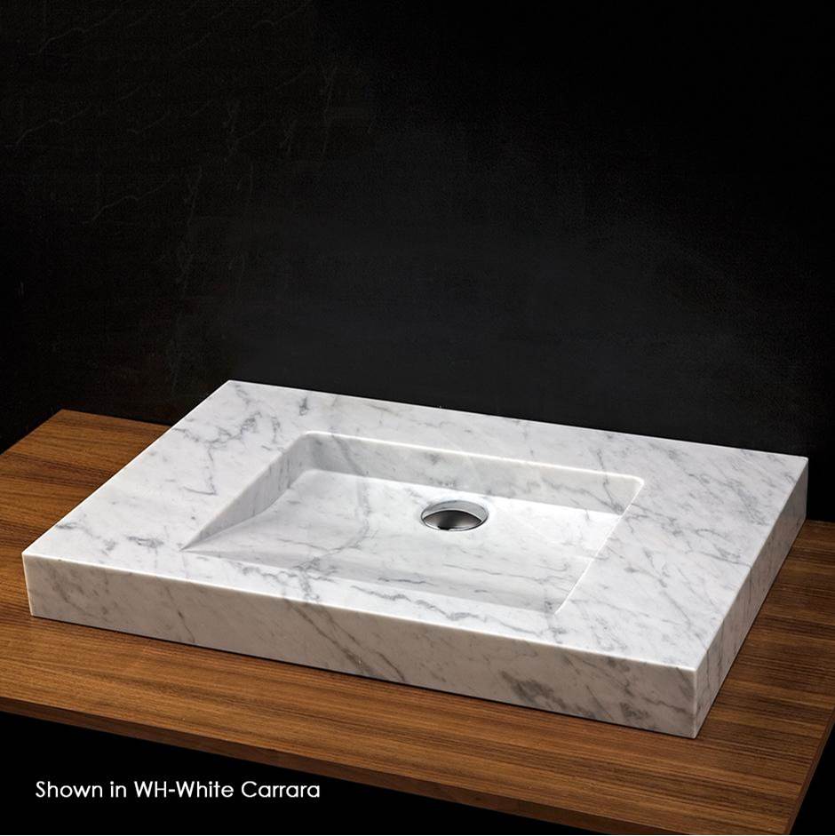 Lacava Vessel or vanity top Bathroom Sink made of natural stone, no overflow.
