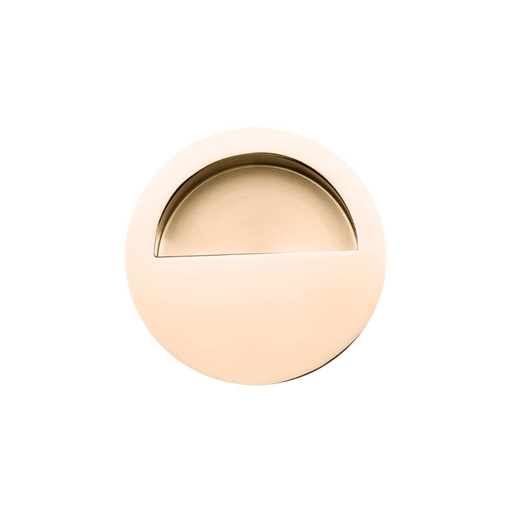 Linnea Round Flush Pull, Titanium Gold