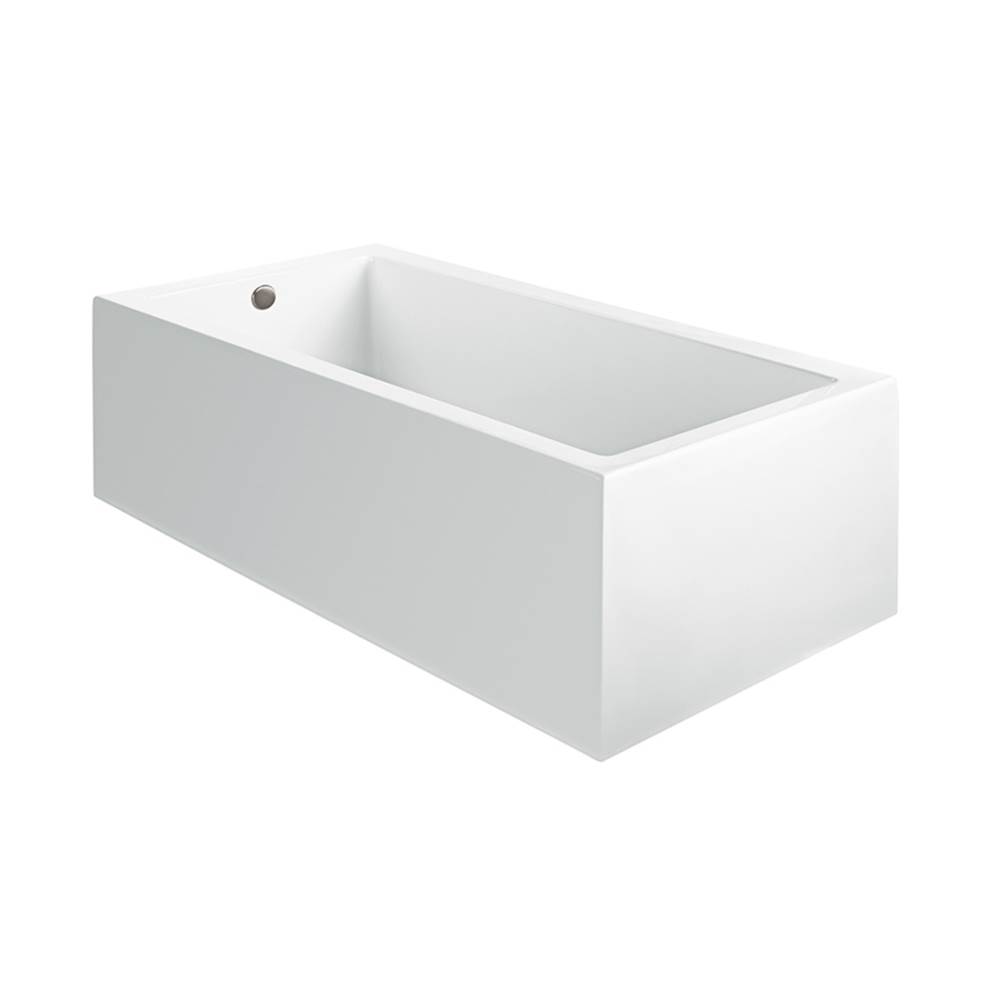 MTI Baths Andrea 25A Acrylic Cxl Sculpted 1 Side Air Bath Elite - White (48X32)