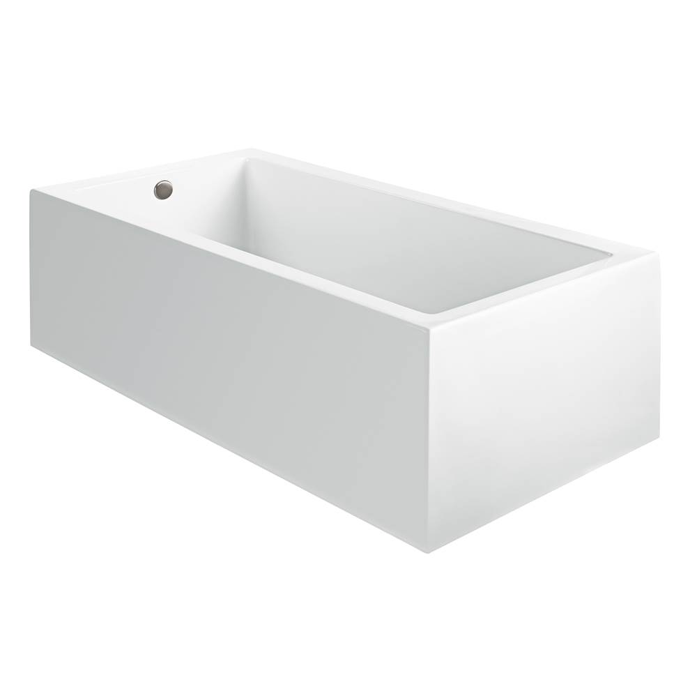 MTI Baths Andrea 6A Acrylic Cxl Sculpted 1 Side Air Bath - White (60X32)