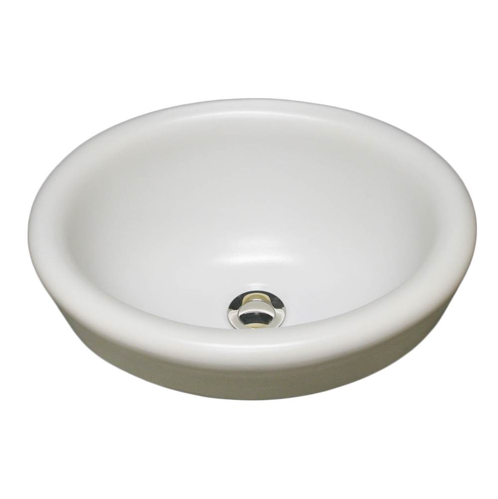 Marzi Sinks Oval Half Exposed Rounded Rim  84 Matte White