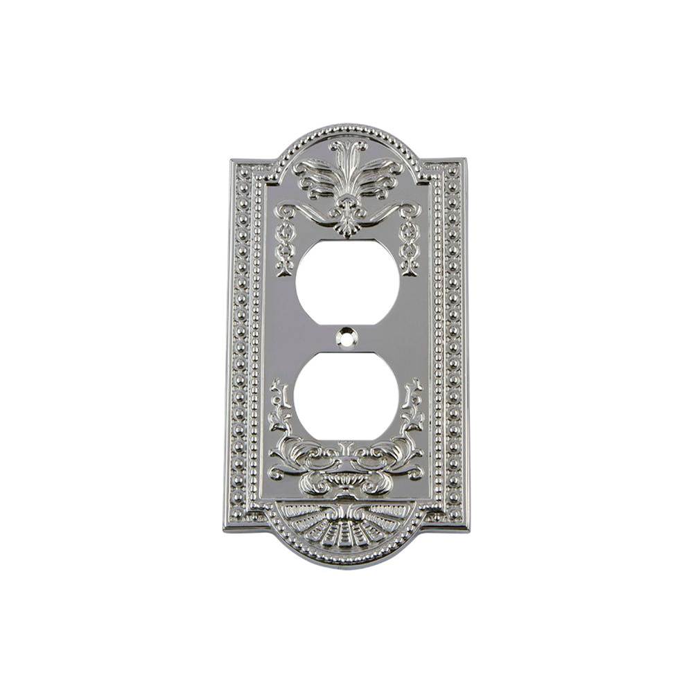 Nostalgic Warehouse Nostalgic Warehouse Meadows Switch Plate with Outlet in Bright Chrome