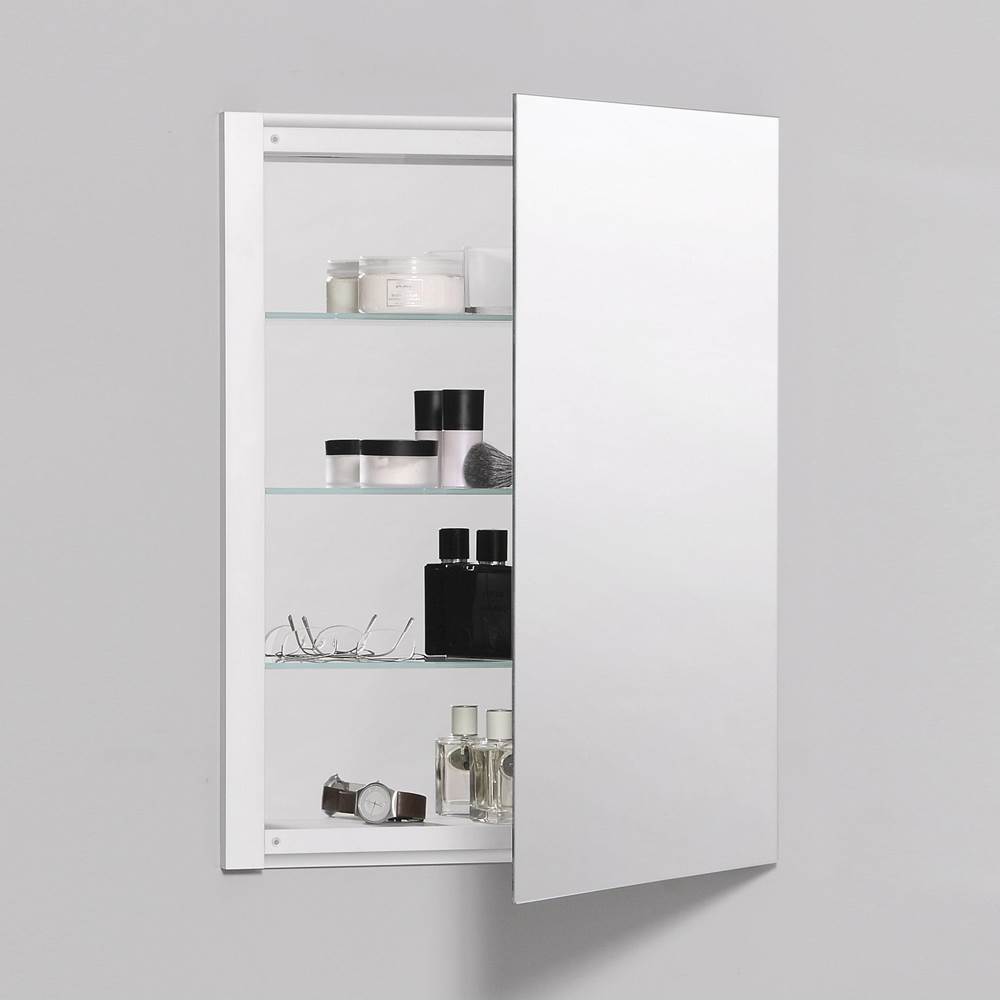 Robern R3 Series Cabinet, 20'' x 26'' x 4'', Single Door, Polished Edge