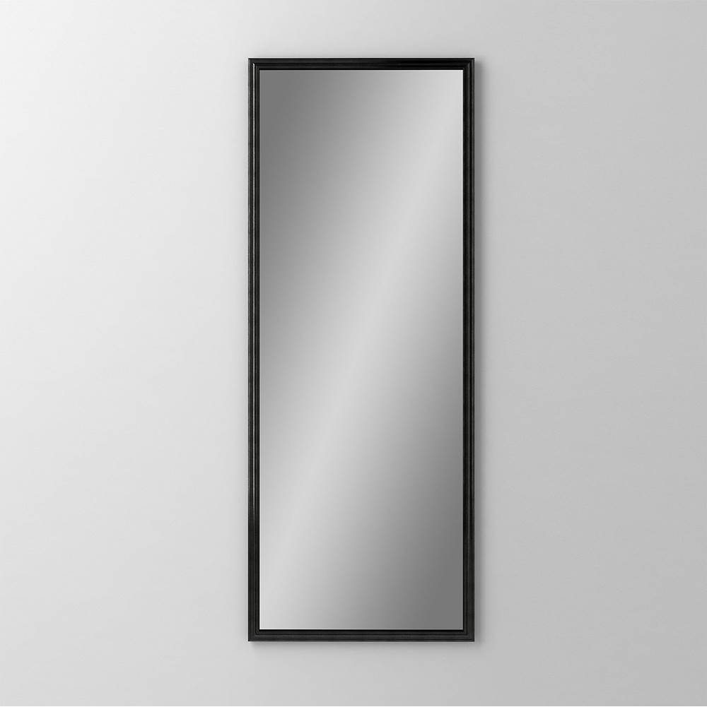 Robern Main Line Mirror, 16'' x 40'' x 1-5/8'', Rosemont Frame, Brushed Black