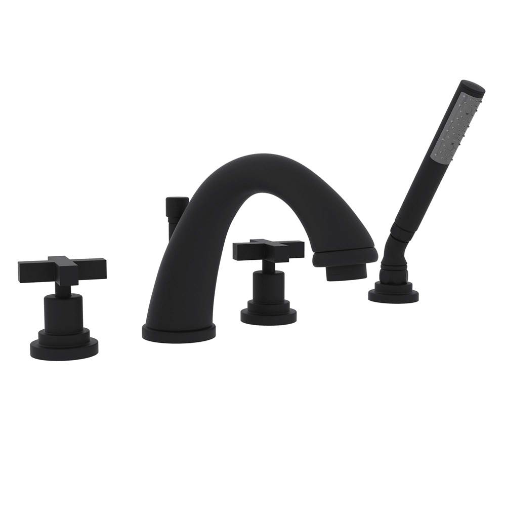 Rohl Lombardia® 4-Hole Deck Mount Tub Filler