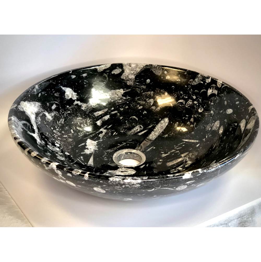 Santa Fe by Design Specials Stone Sink With Fossils
