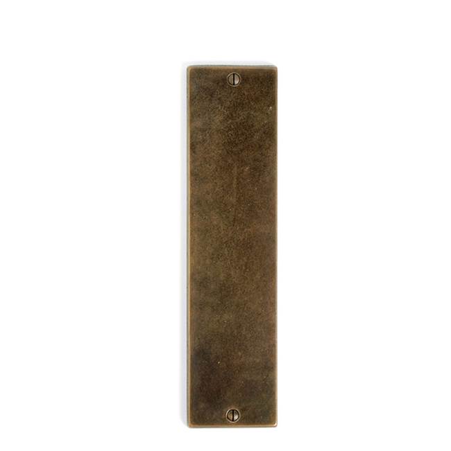 Sun Valley Bronze 3 1/2'' x 11 1/2'' Bandbox push plate.