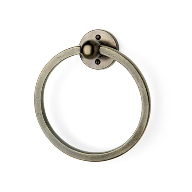 Sun Valley Bronze 7'' Contemporary round hand towel ring. Specify escutcheon.