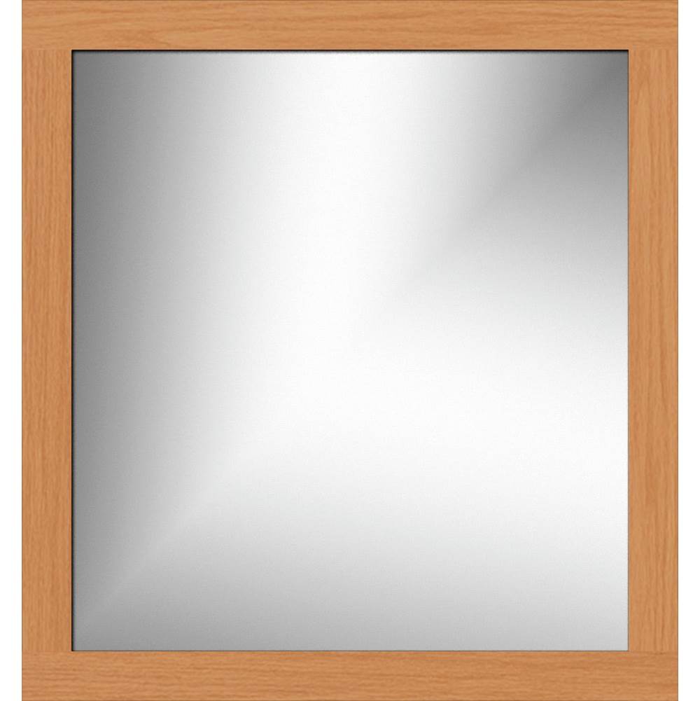 Strasser Woodenworks 30 X .75 X 32 Framed Mirror Non-Bev Square Nat Oak