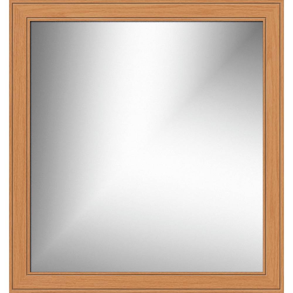 Strasser Woodenworks 30 X .75 X 32 Framed Mirror Non-Bev Deco Miter Nat Oak