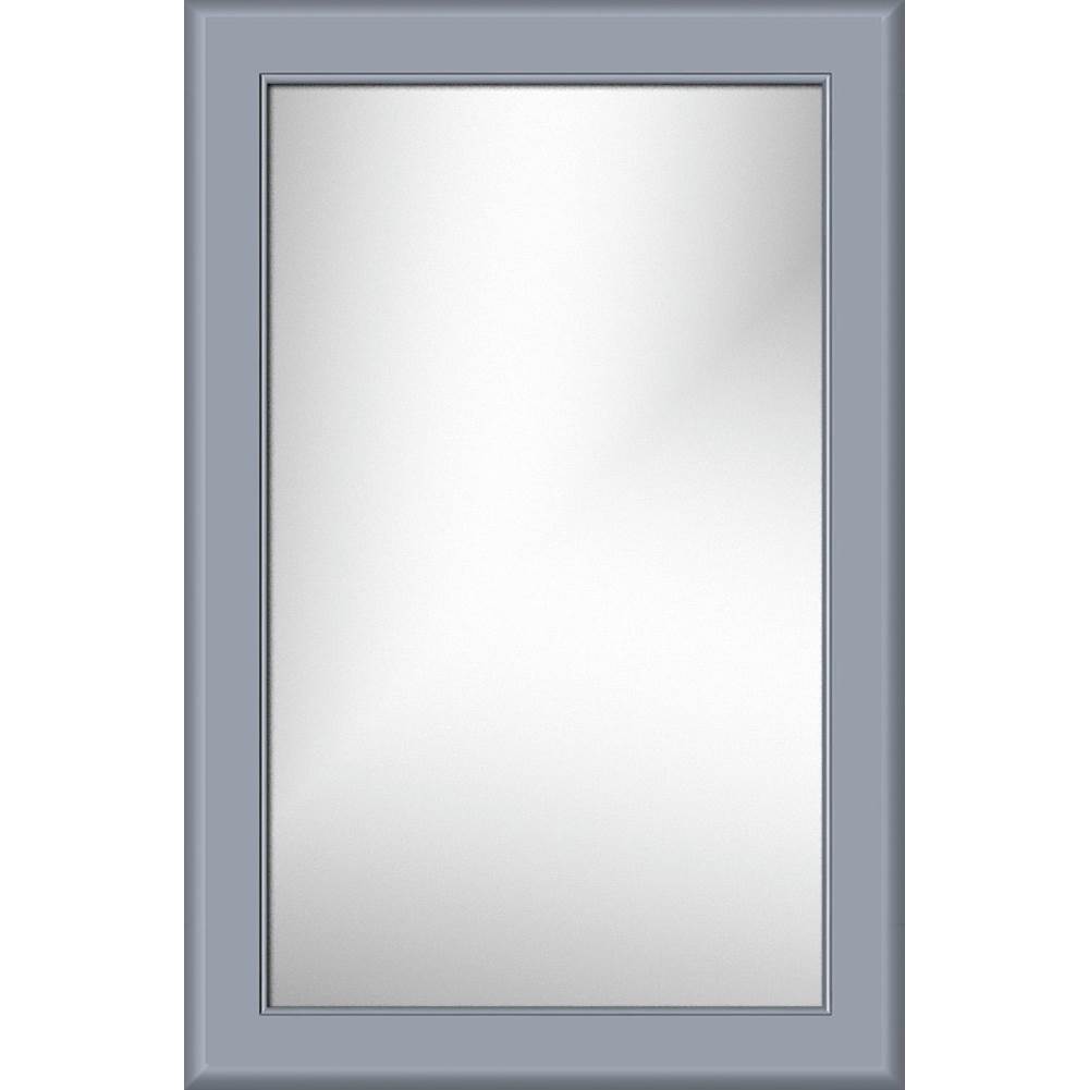 Strasser Woodenworks 19.5 X .75 X 29.5 Framed Mirror Non-Bev Round Sat Silver
