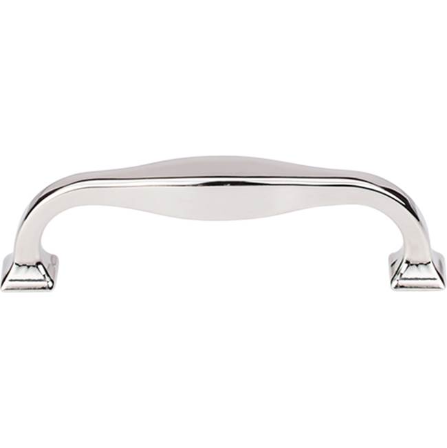 Top Knobs Contour Pull 3 3/4 Inch (c-c) Polished Nickel