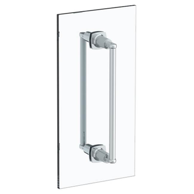 Watermark H-Line 12'' double shower door pull/ glass mount towel bar